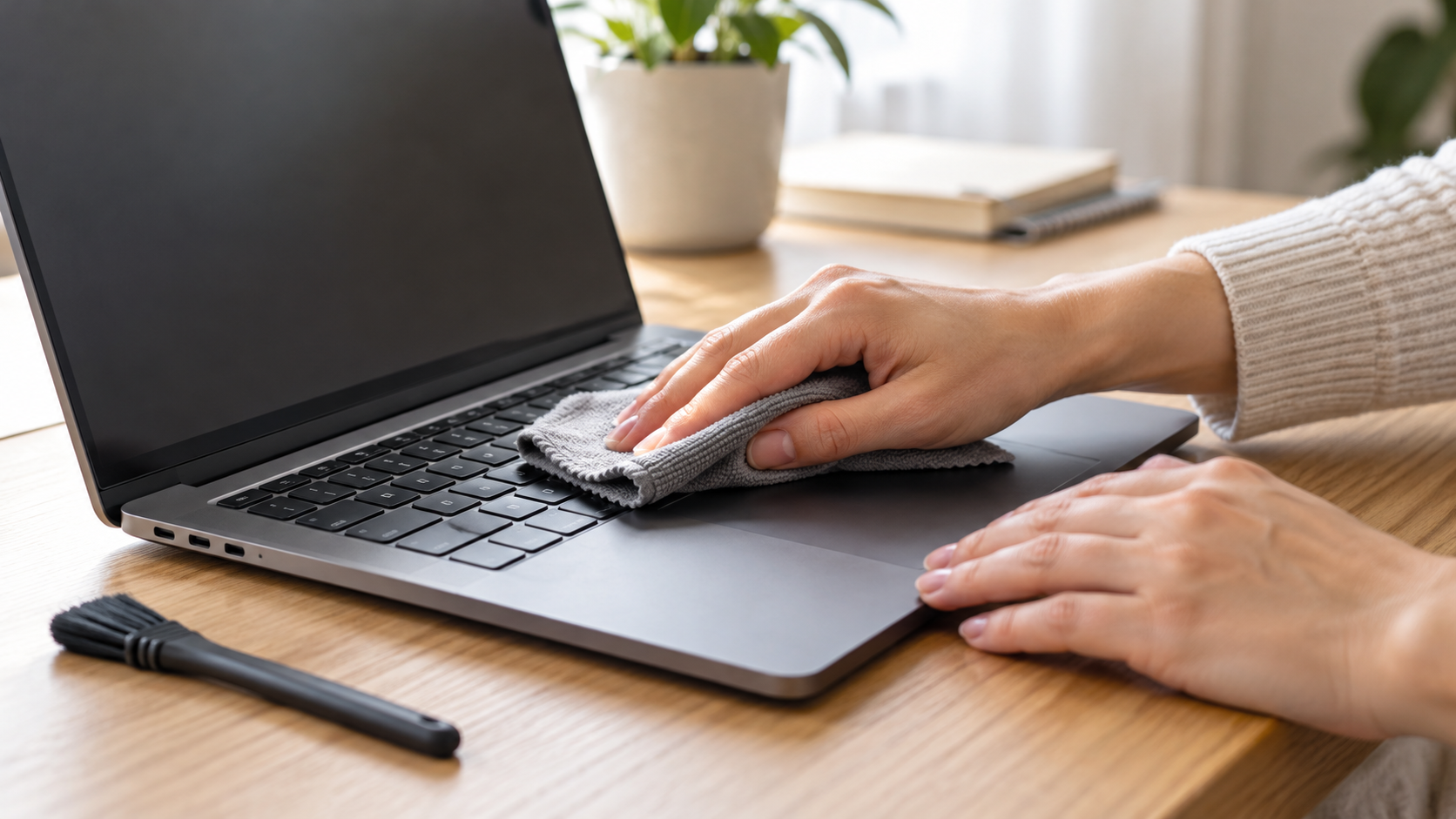 Cum cureți tastatura laptopului fără să intre lichid sub taste