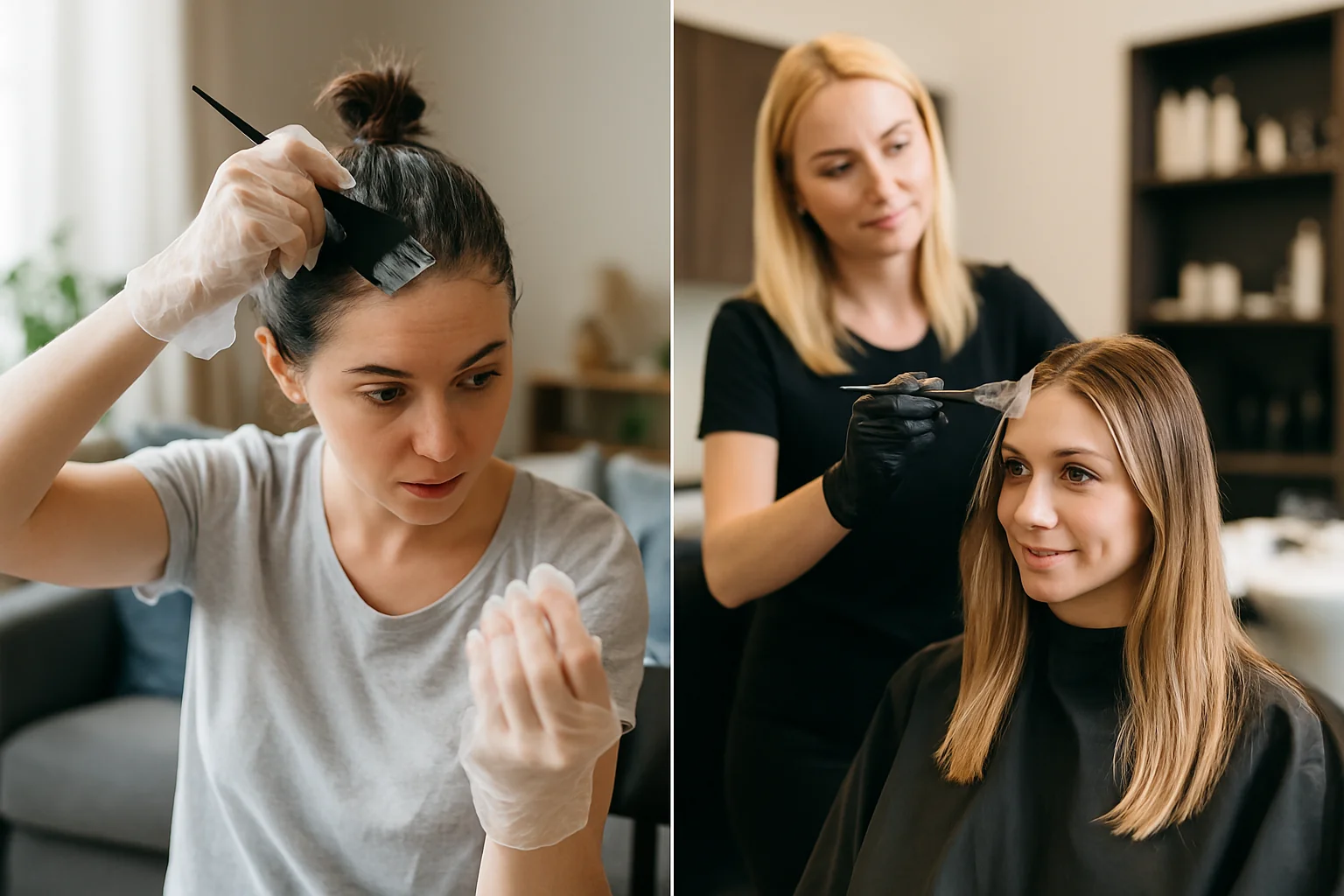 Ghid pentru vopsit acasă: ce poți face singură și ce e mai bine să lași la salon